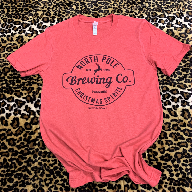 North Pole Brewing Company Christmas Graphic Tee l Unisex Jersey Short Sleeve Tee