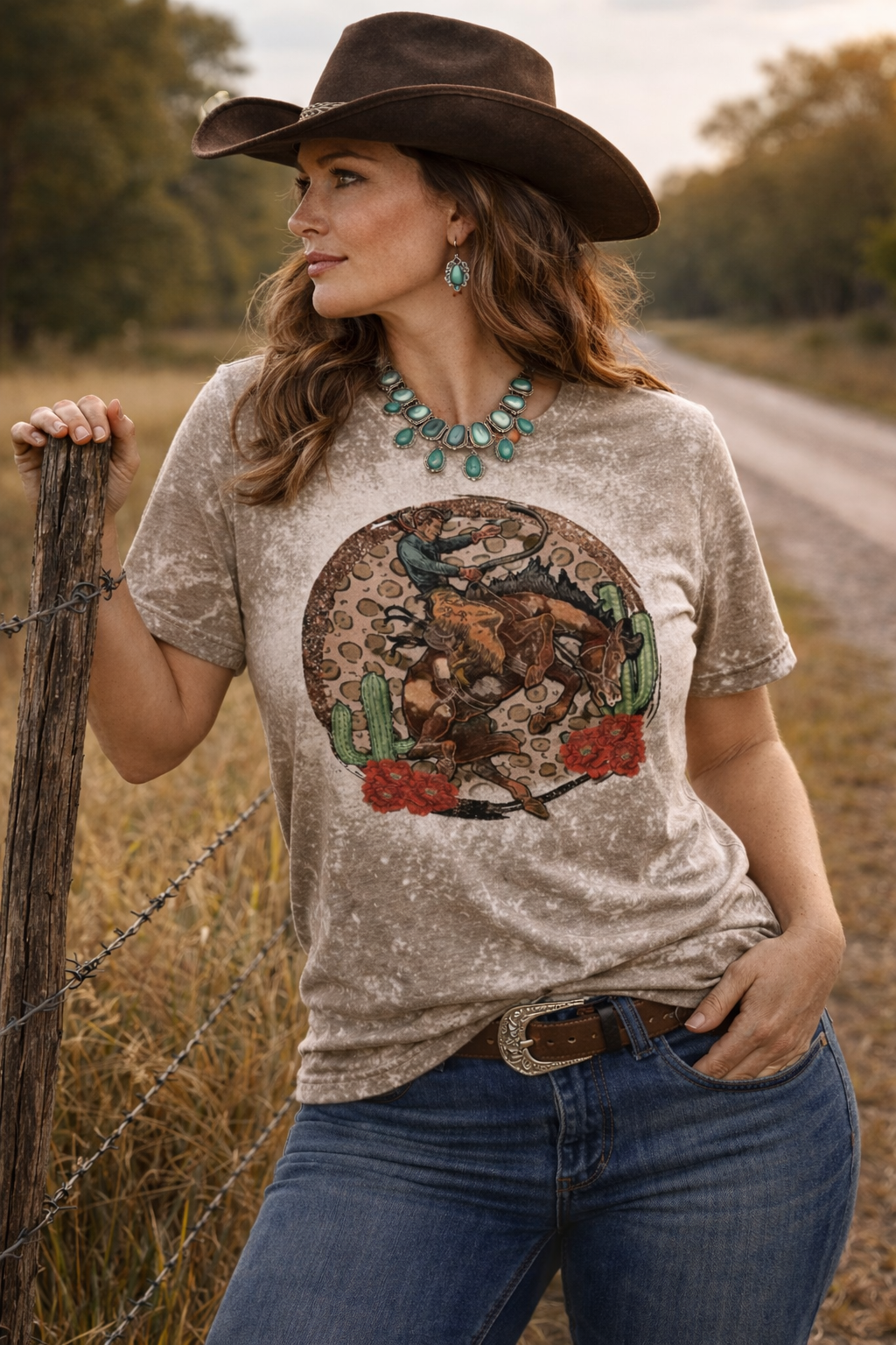 Arizona Bronc Rider Graphic Tee – Western Shirt | Stockline Supply Co